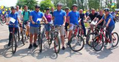 ​На Житомирщині поліцейські взяли участь у велосипедному екотурі/