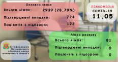 В учреждениях здравоохранения Житомирской области пациентами с COVID-19 заполнены уже менее 29% коек, - Наталья Остапченко/