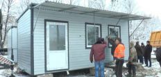 ​Два модульні будиночки для переселенців встановили у Коростенській громаді на Житомирщині/
