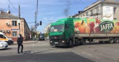 ​В Житомире заблудился водитель грузовика, который перевозил продукцию из Одесской в ​​Винницкую область. ФОТО/