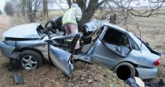 ​В моторошній аварії на Житомирщині загинув водій іномарки/