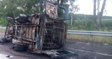 ​Подробности ужасной трагедии в Киевской области: Во время ДТП загорелся автомобиль с 9 житомирскими конвоирами/