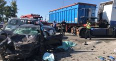 ​Страшна аварія на Житомирщині: Рятувальники деблокували з понівеченого авто трьох травмованих пасажирів та загиблого водія. ФОТО/
