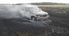 ​В Житомирській області на полі з пшеницею згорів автомобіль/