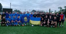 ​У Житомирі відбувся благодійний футбольний матч на підтримку ЗСУ. ФОТО/