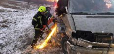 ​ДТП в Ружине - травмированного пассажира вырезали из изуродованного автомобиля/